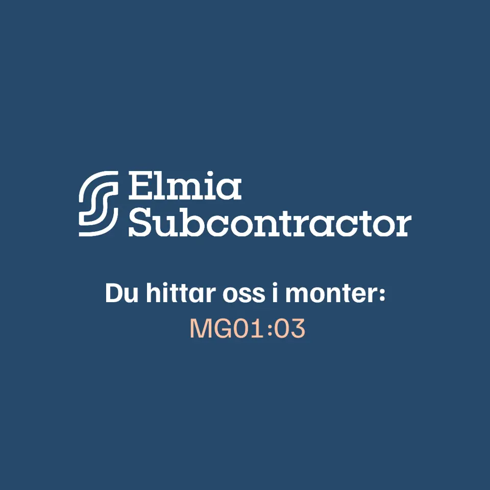 Träffa oss på Elmia Subcontractor 2024